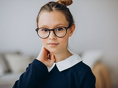 Round Eyeglasses for Girls